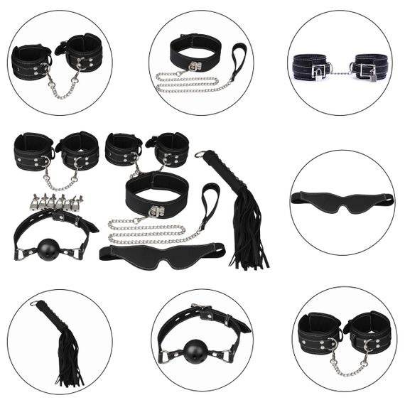 Набір БДСМ - Erospace Wild Play Luxury BDSM Set 7 pcs C10 Sex Aura | Зображення 2