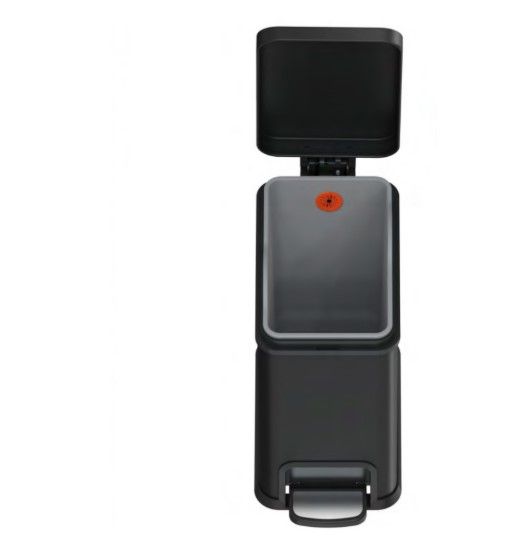 Відро для сміття Koer TC-010108-05 з плавним закриттям, прямокутне, 8 л, чорний (KR5593) | Зображення 3