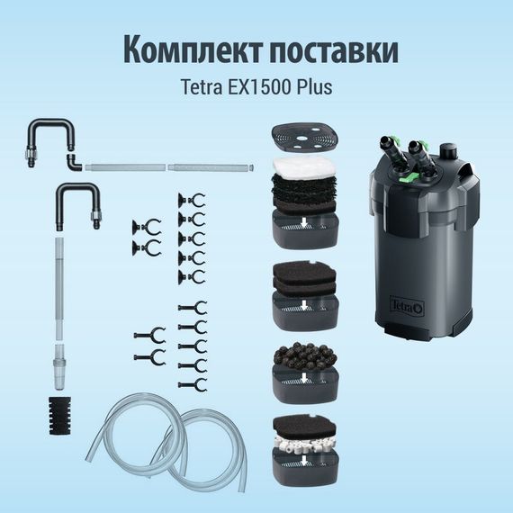 Фільтр Tetra External EX 1500 Plus для акваріума 300-600 л 1900 л/год | Зображення 1