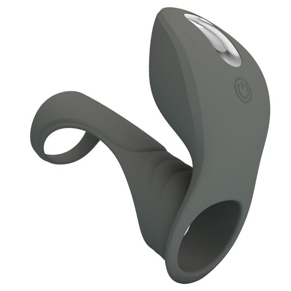 Насадка з вібрацією Pretty Love — MASTER RING GRAY, BI-210199-1 sexstyle | Зображення 1