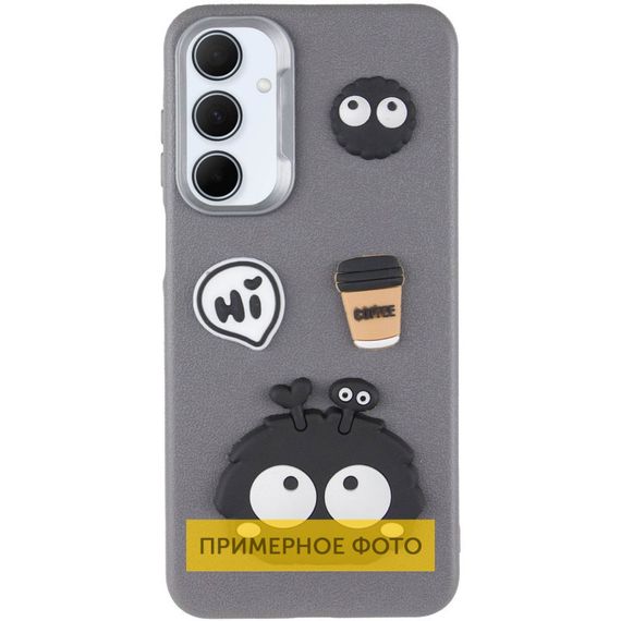 Чохол TPU Leather Toys для Xiaomi Poco X6 / Note 13 Pro 5G Monster / Grey | Зображення 1