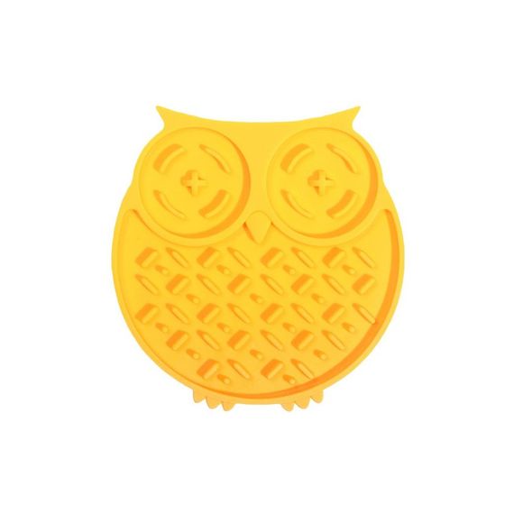 Килимок-годівниця WahoPet для собак Сова силіконова жовта