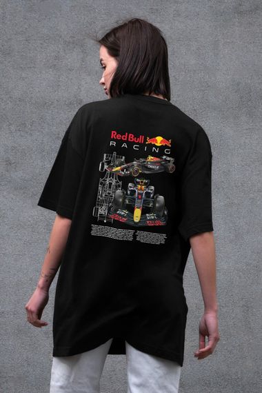 Оверсайз футболка Without з принтом Redbull Black | Зображення 2