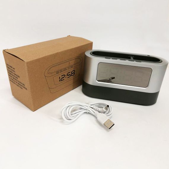 Годинник підставка для ручок 038, настільний електронний годинник з підсвічуванням, лід годинник настільний | Зображення 5