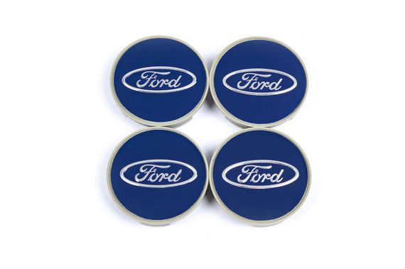 Ковпачки на диски 54.5/50мм сині (4 шт) для Тюнінг Ford | Зображення 1