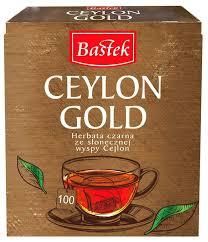 Черный цейлонский чай в пакетиках 100 пакетов Bastek Ceylon Gold,  Польша