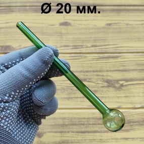 Стеклянная трубка Pocketbowl Long Oil Green