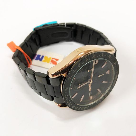 Стильные повседневные мужские кварцевые часы SKMEI, Эксклюзивные мужские часы для модного мужчины IT-40 | Зображення 6