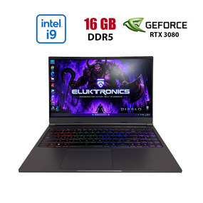Игровой ноутбук Б-класс Eluktronics MAX-15 / 15.6" (2560x1440) IPS / Intel Core i9-12900H (14 (20) ядер по 2.5 - 5.0 GHz) / 16 GB DDR5 / 512 GB SSD / nVidia GeForce RTX 3080, 8 GB GDDR6, 256-bit / WebCam б/у