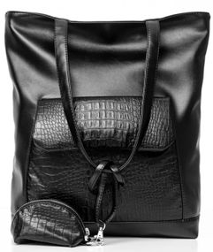 Шопер жіночий Sambag Shopper чорний 41 х 30 х 10 см (93251070)