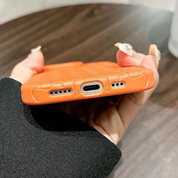 Чохол TPU Weaving для Apple iPhone 15 Pro Max (6.7") Orange | Зображення 5