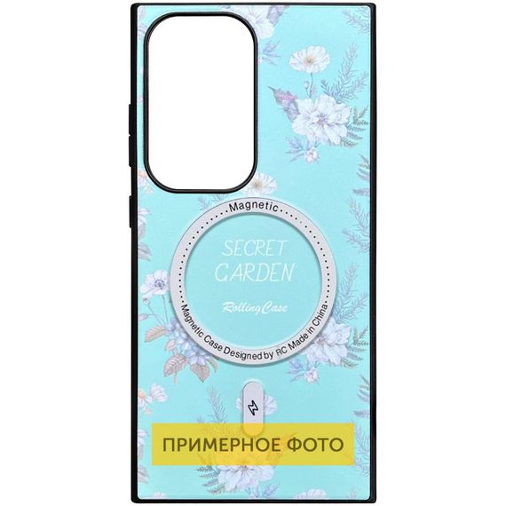 TPU+PC чохол Soft Secret Garden with MagFit для Samsung Galaxy S25 Mint