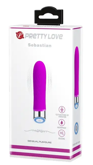 Вібромасажер серії Pretty Love Sebastian Purple 12 режимів вібрації Sex Aura | Зображення 8