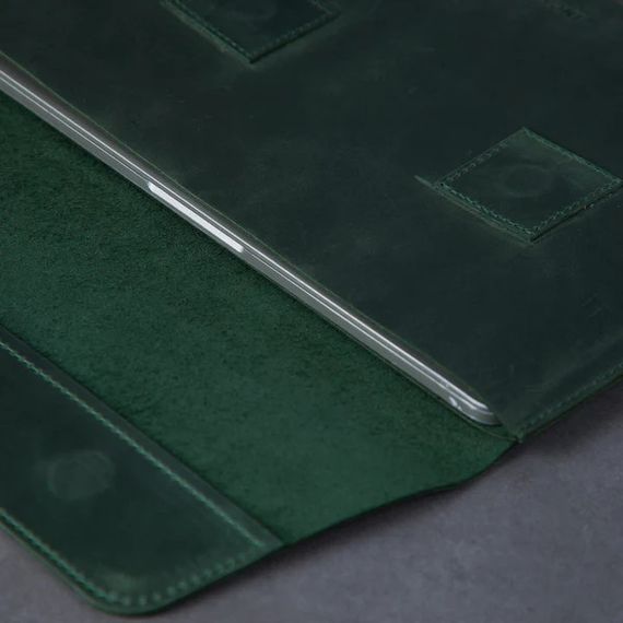 Чохол для ноутбука вінтажний Incarne Line MacBook Air 15" 2023-2025 line-green-vintage-air-15 зелений | Зображення 4