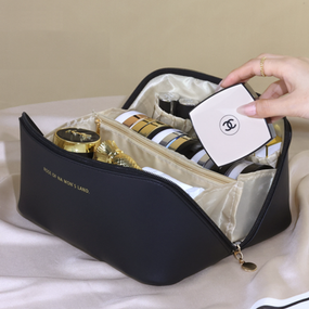 Містка дорожня косметичка MAKE UP BAG BLACK