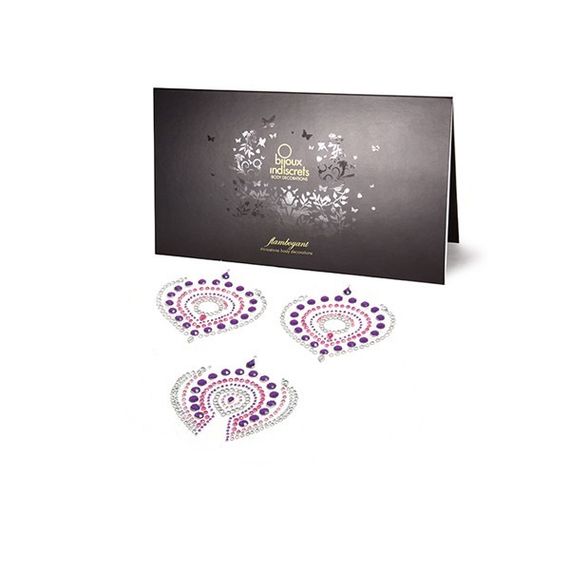 Прикраси для грудей та бікіні FLAMBOYANT зі стразами рожево-фіолетовий