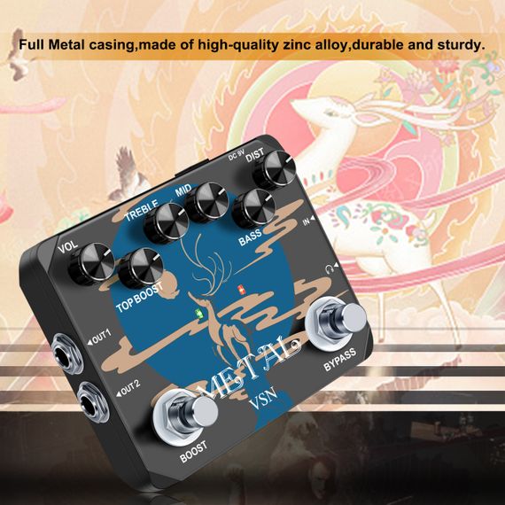 Гітарна педаль ефектів VSN Heavy Metal distortion для електрогітари | Зображення 6