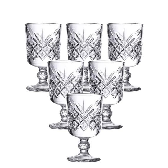 Набор рюмок на ножке 6 шт 60 мл стеклянные рюмки для водки, наливки HP-YH-42