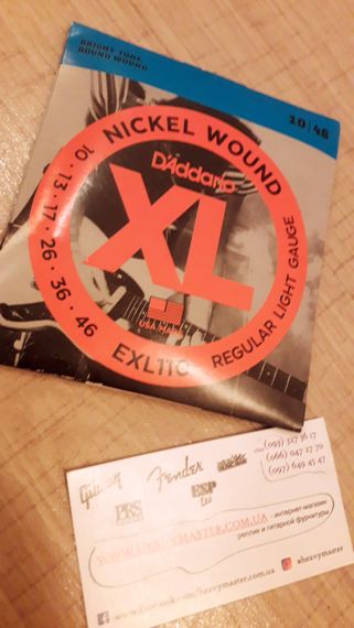 Струни D'Addario струни для електрогітари електрогітарі Daddario Nickel Wound 10-46 | Зображення 4