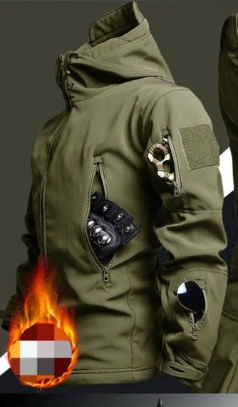 Куртка софтшел Esdy 5.0 олива Soft Shell на флісі