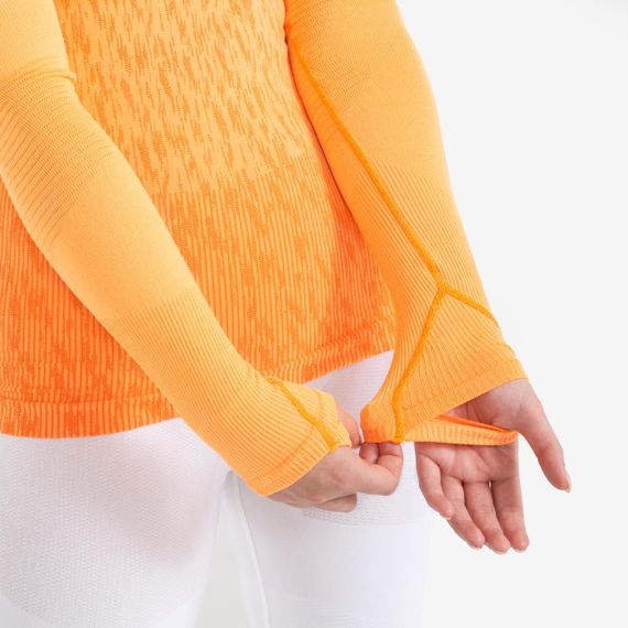 Термофутболка з довгими рукавами Keepdry для дорослих помаранчева - 2XL. | Зображення 6