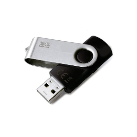 USB флеш накопичувач Goodram 16GB Twister Black USB 2.0 (UTS2-0160K0R11) | Зображення 1