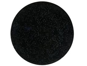 Тарелка обеденная Interos Чорний гранит CLW-15-90294 24 см черная