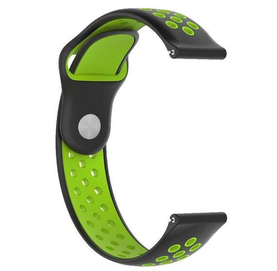 Спортивный ремешок Primo Perfor Sport для часов Samsung Gear Sport SM-R600 - Black&Green | Зображення 3