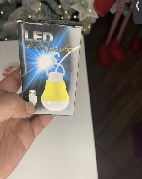 Лихтар лампа usb 5 Вт; лампочка від павербанка є гурт. | Зображення 4