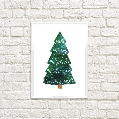 Постер в рамці Ялинка 21х30см, A4 (WMT4_19NG013_WH)