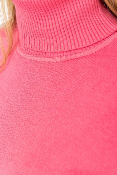 Гольф жіночий однотонний, колір рожевий, 131R152130 | Зображення 4