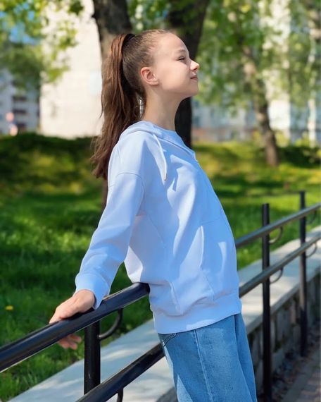 Худі для дівчинки (підлітковий) Носи своє 146 Білий (p-14115-158601) | Зображення 3