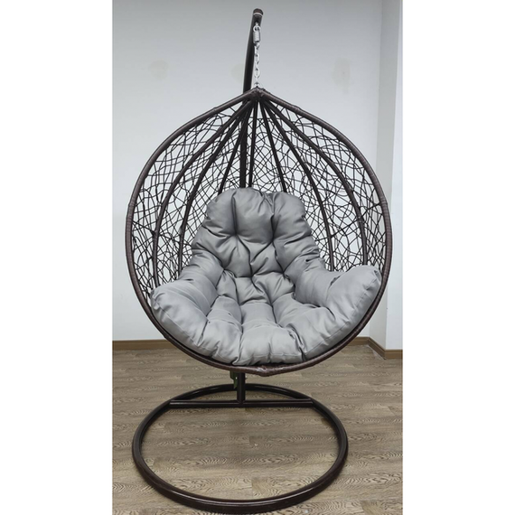 Підвісне крісло-гойдалка кокон Bonro Бонро 329 XL (коричнево-сірий) (42400922) | Зображення 1