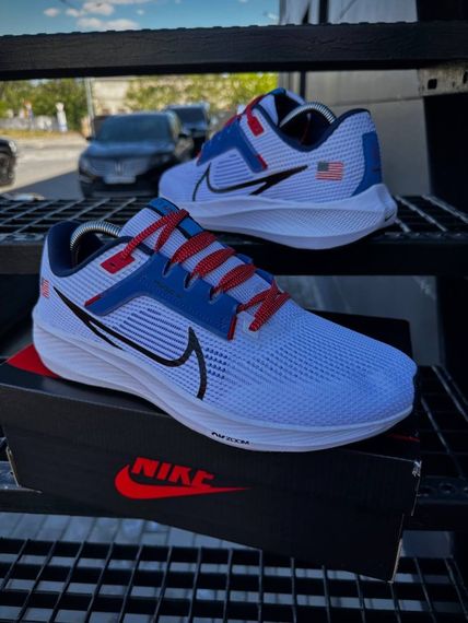 Кросівки Nike Zoom Pegasus 40 USA (White & blue) | Зображення 6
