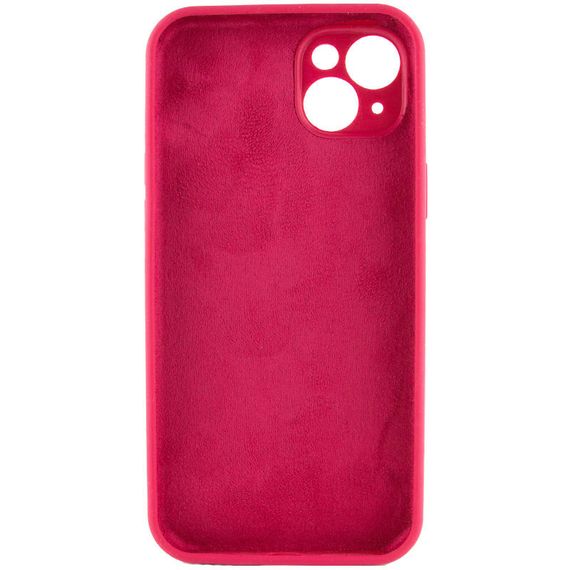 Чохол Silicone Case Full Protective (AA) NO LOGO для Apple iPhone 16 Plus (6.7") Червоний / Rose Red | Зображення 3