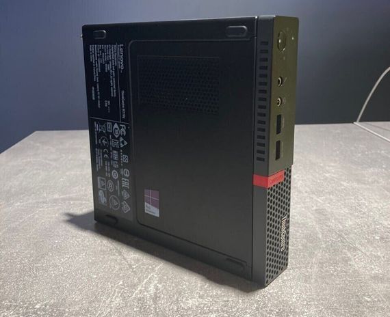 Неттоп Lenovo ThinkCentre M710q Tiny USFF / Intel Core i5-7400T (4 ядра по 2.4 - 3.0 GHz) / 8 GB DDR4 / 120 GB SSD / Intel HD Graphics 630 / DisplayPort / Wi-Fi б/у | Зображення 3