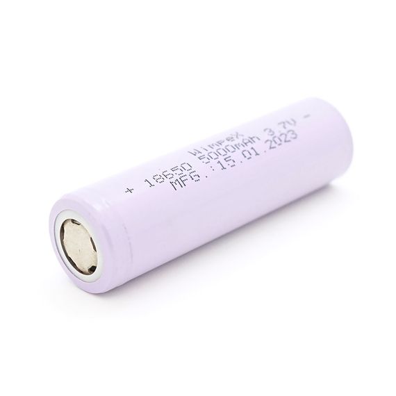 Акумулятор WMP-5000 18650 Li-Ion Flat Top, 2000mAh, 3.7V, Red | Зображення 1