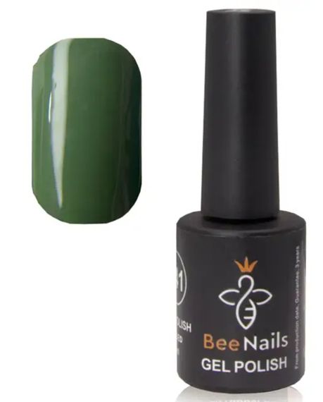 Гель-лак для нігтів Bee Nails 082 (малахітовий) 8мл | Зображення 1