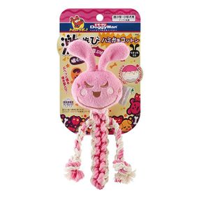 Іграшка для собак із пищалкою DoggyMan Cotton Rabbit, 18 см