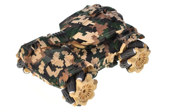 Танк  на радіокеруванні A123-120 акумулятор, USB,світло,музика,дим,дрифт,стріляє гелевими кульками,2 кол.кор.30*17*18,5 см | Зображення 2