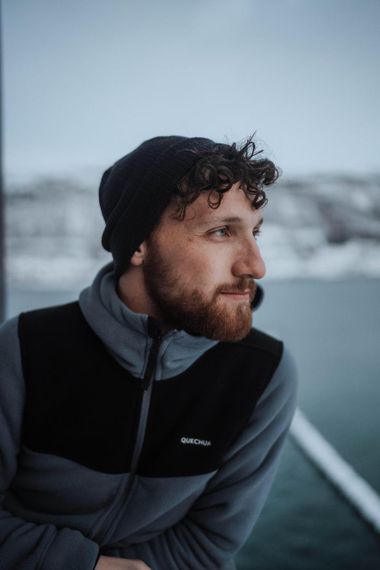 Кофта чоловіча SH500 X-WARM для туризму сіра | Зображення 3