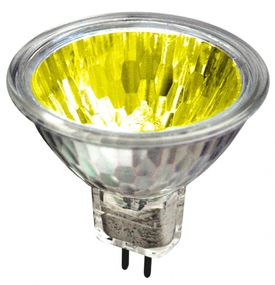 Лампа галогенная 20W GU5.3 MR16 Yellow 12V