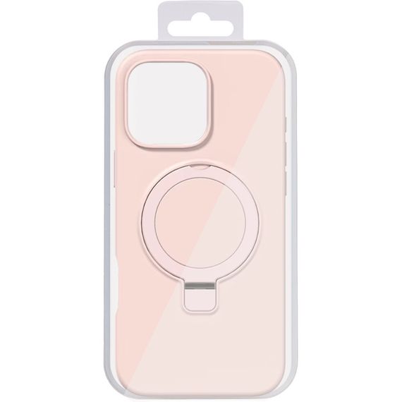Чохол Silicone Case Full Protective NO LOGO with Ring для Apple iPhone 16 Pro (6.3") Pink | Зображення 1
