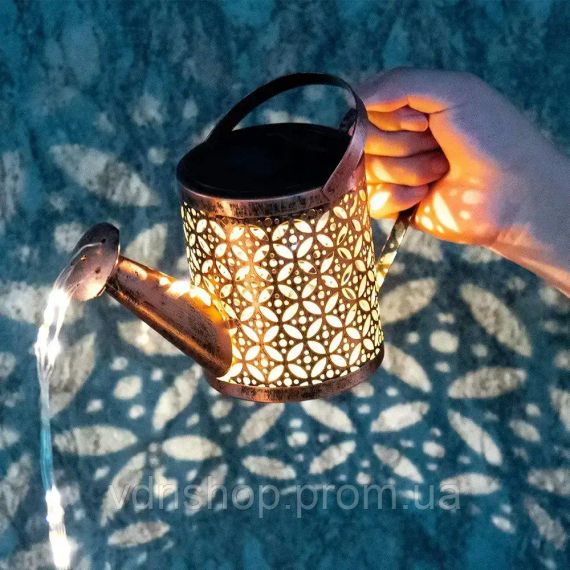 Садовый светильник на солнечной батарее "Лейка" 80см, Fairy lamp / Декоративный LED фонарь для сада | Зображення 1