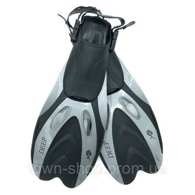 Ласты с открытой пяткой DLV Deep NE-66-39-43-GR размер SM/MD 39-43 серые