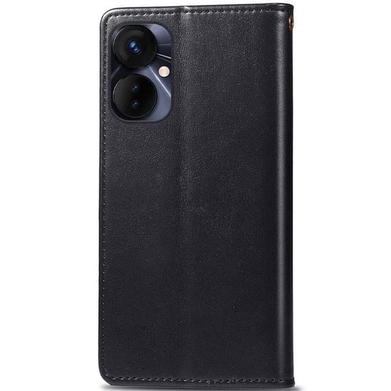 Шкіряний чохол-книжка GETMAN Gallant (PU) для TECNO Spark 9 Pro (KH7n) Чорний | Зображення 1
