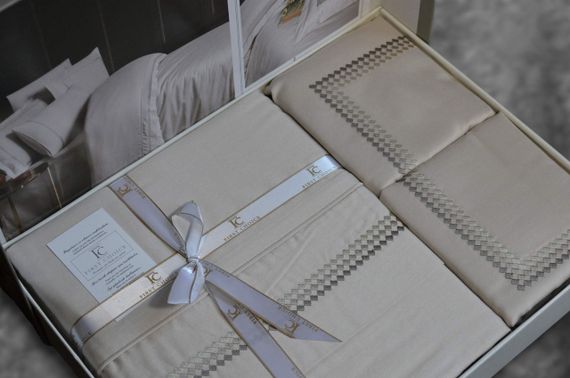 Постільна білизна First Choice V. I. P Satin Moonlight 200 х 220 см Gomez Beige | Зображення 3