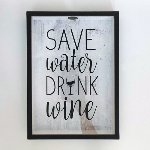 Скарбничка для винних пробок Save water drink wine (VIN_20A004)