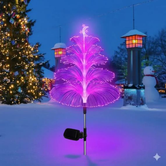 Садовый светильник "Елка" солнечная панель, комплект из 2х штук SFK-45 | Зображення 2