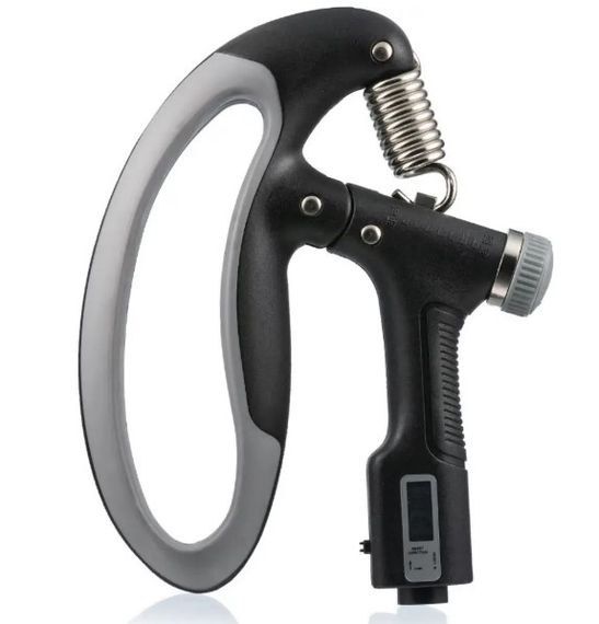 Еспандер кистьовий з лічильником PowerPlay PP-4403 з регульованим навантаженням 10-100 кг, Чорний (PP_4403_Black)